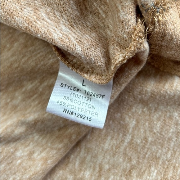 Comme Toi long sleeve top.  Tan.  Good condition.  Size Large - Picture 5 of 5